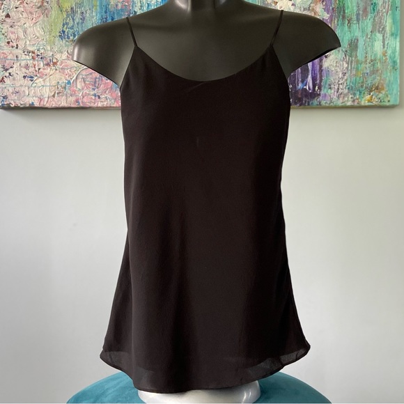 NWT Club Monaco Haldys Silk Camisole Black - Picture 2 of 5